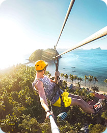 Ziplining