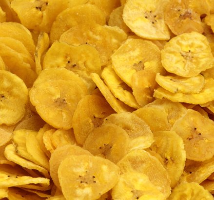 Banana chips from “Saba"