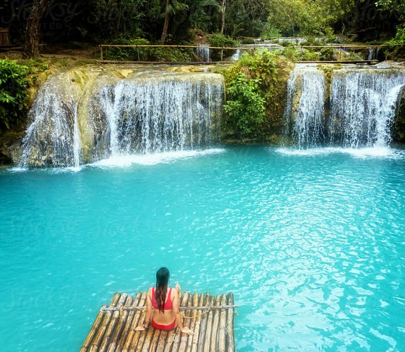 Der Cambugahay Wasserfall