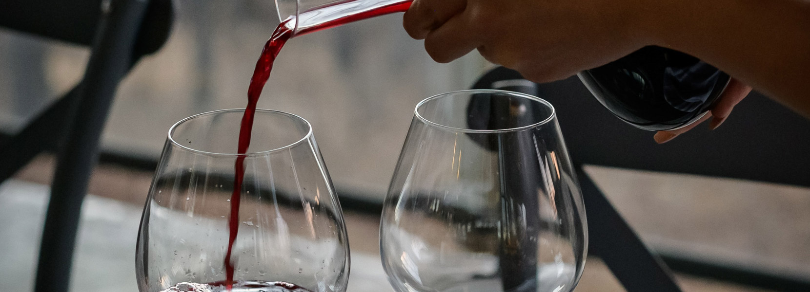 Wein und Schnaps verkostung